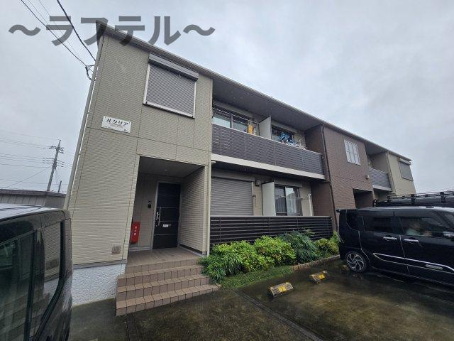 所沢市大字久米のアパートの外観