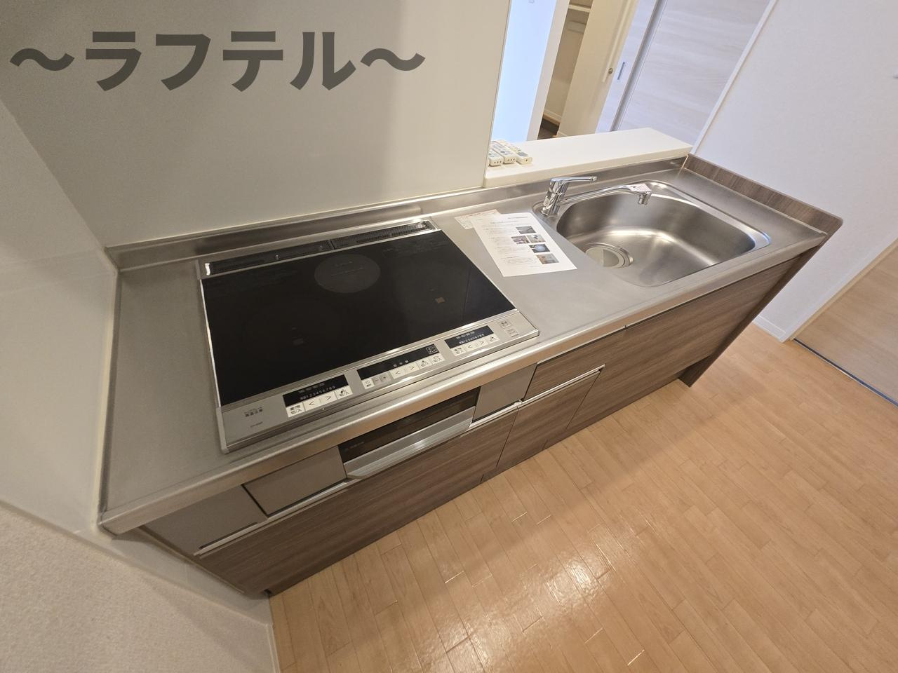 所沢市大字久米のアパートのキッチン
