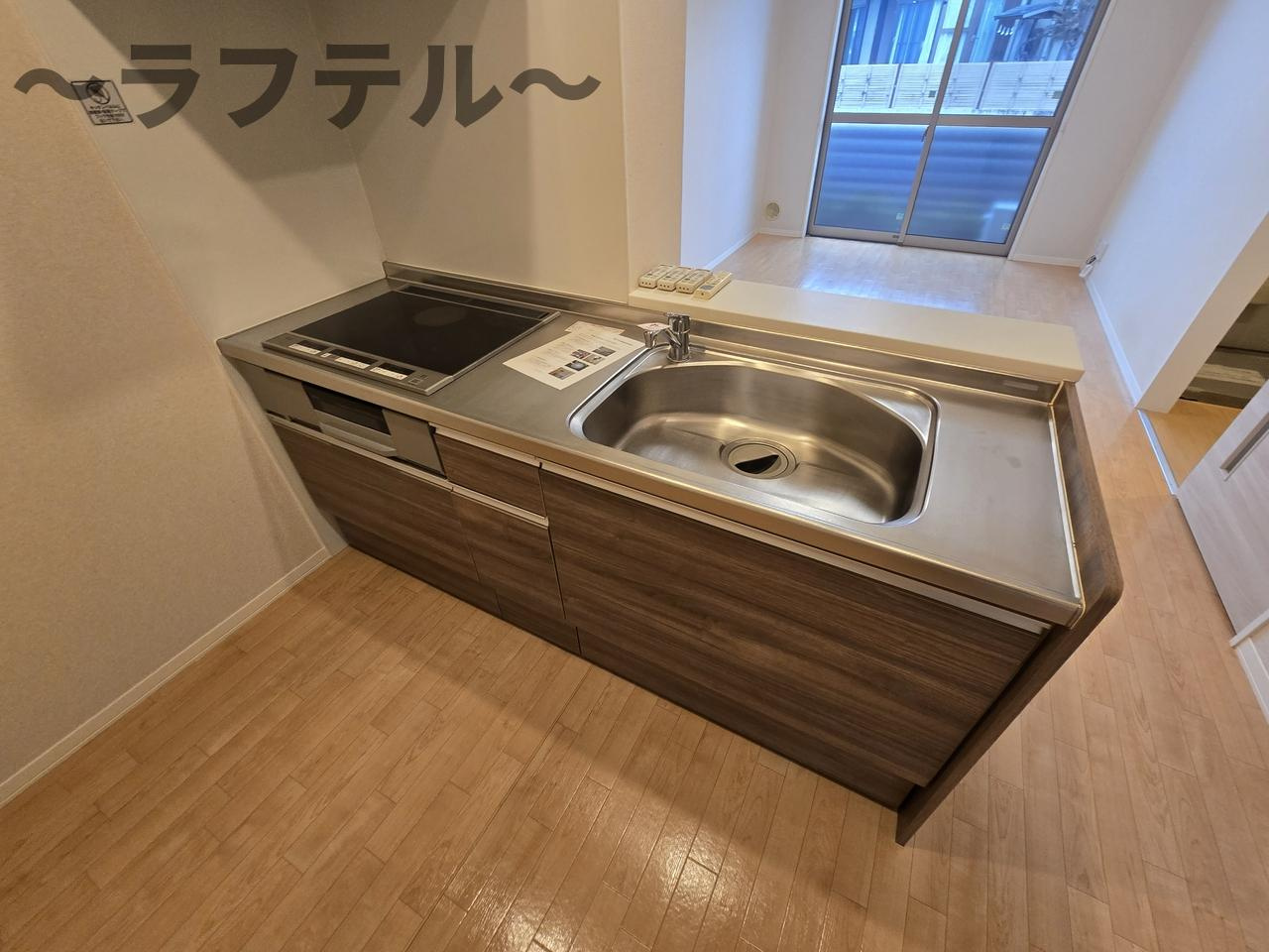 所沢市大字久米のアパートのキッチン
