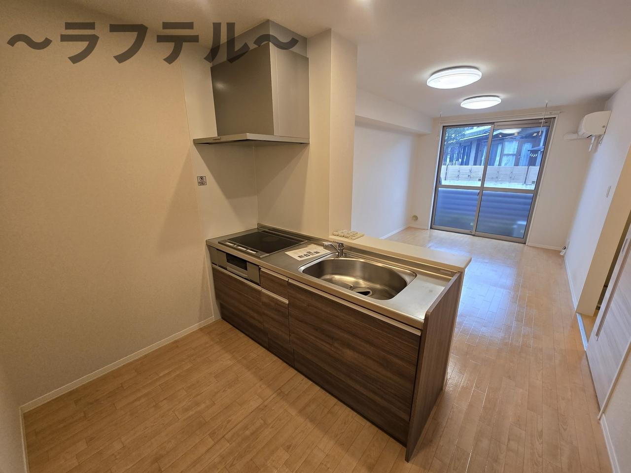 所沢市大字久米のアパートのキッチン
