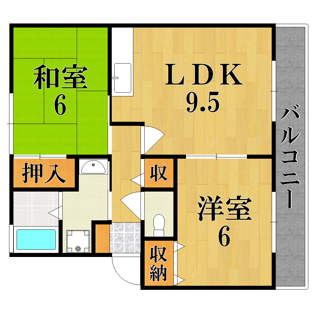 グレースプラザＣ棟の間取り