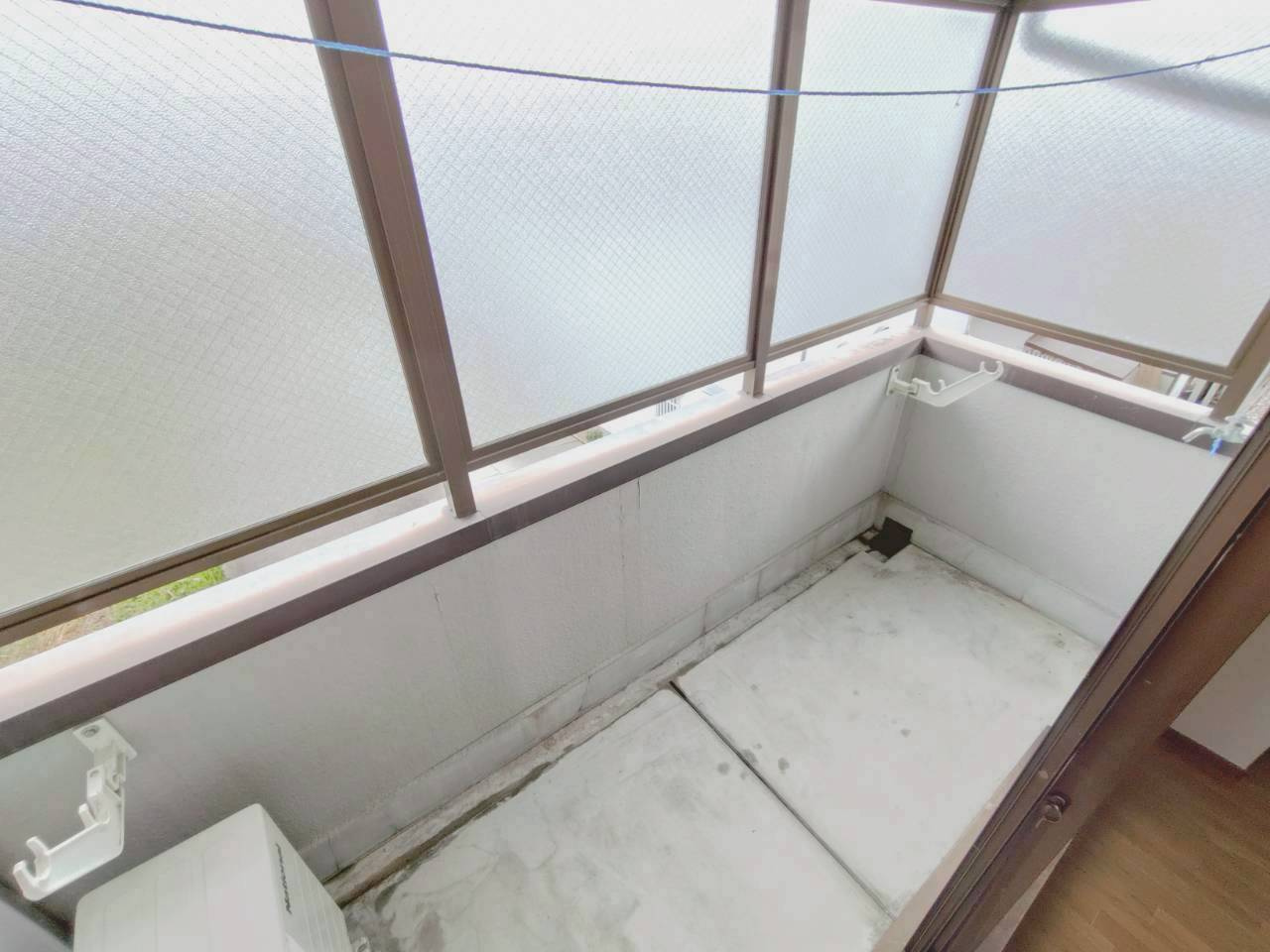 信貴マンションのバルコニー