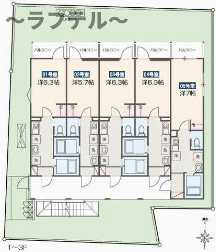 MELLAS入間市Ⅳの区画図