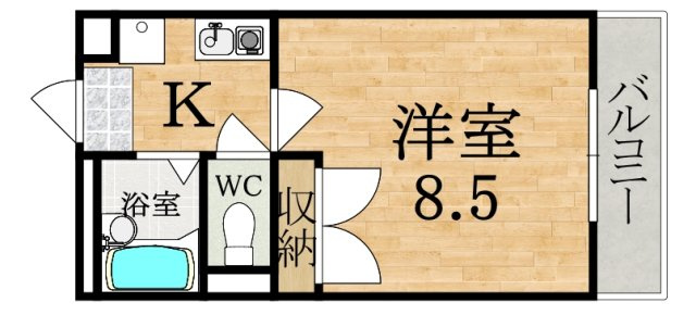 レオパレス冨田の間取り