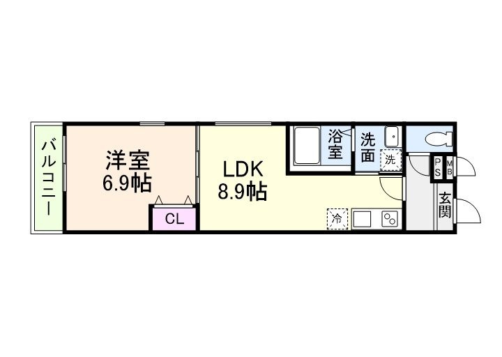 フジパレス針中野ウエストの間取り