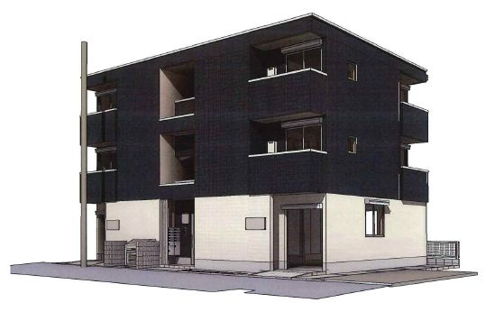 リュエル北浦和（SOHO利用）の外観パース