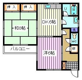 西沢ハイツの間取り