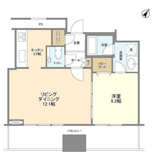 リガーレ日本橋人形町の間取り