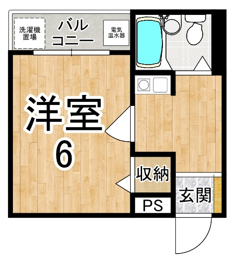 ハイツチャオチャオの間取り