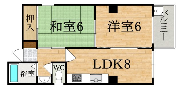 コーポ綿町の間取り