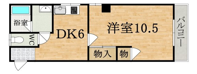 マンション芝の間取り