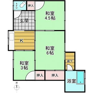 六条七番住宅の間取り