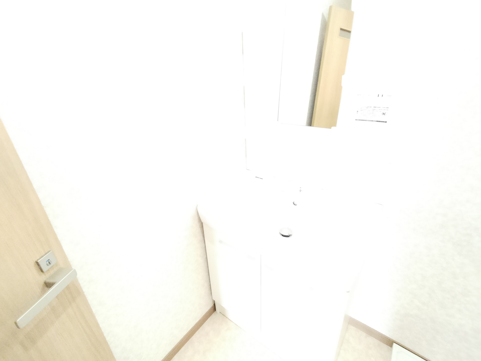 コンフォート朱雀Ⅵの洗面所|忙しい朝には欠かせない洗面所です