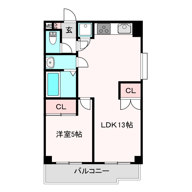 エール阿倍野元町の間取り