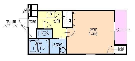 フジパレスソレイユⅠ の間取り