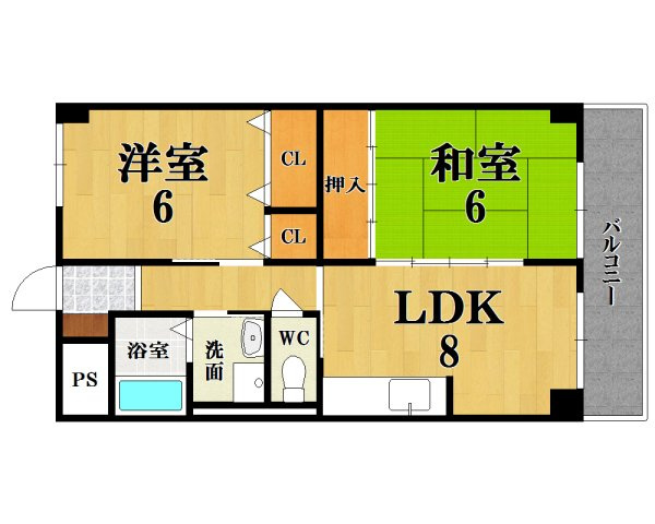 メゾン開宝１番館の間取り