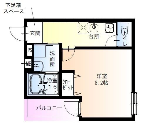 フジパレス平野郷Ⅲ番館の間取り