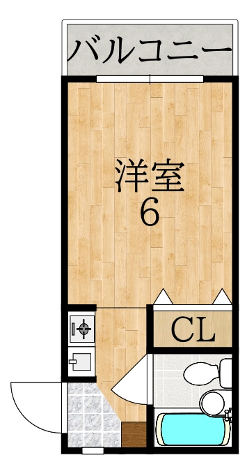 シティパレスあやめ池Ｐー８の間取り