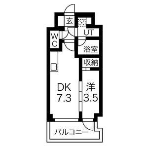 エスリードレジデンス大阪天王寺の間取り