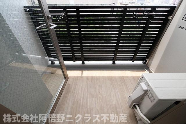 エスリードレジデンス大阪天王寺のバルコニー