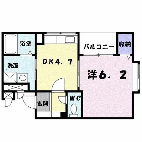 エレガントヒルズ１号館の間取り