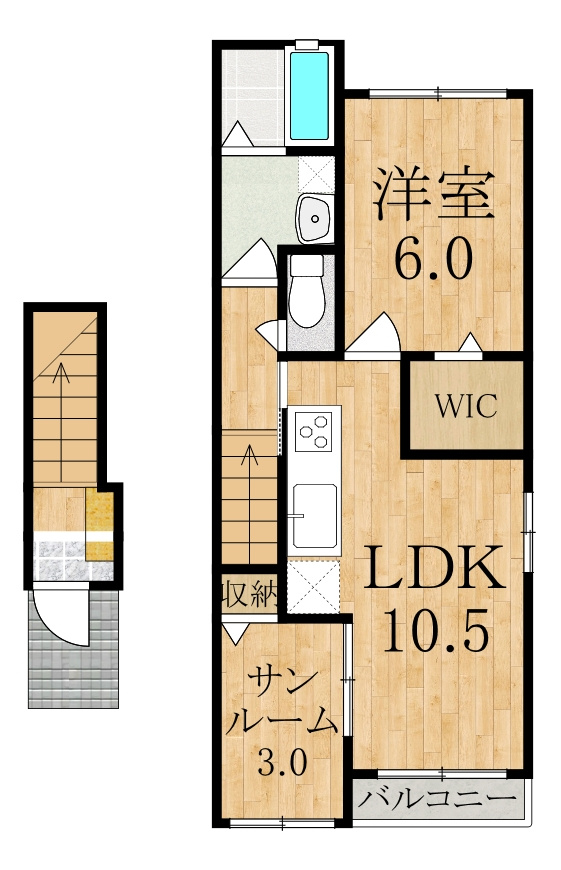 サンシャイン中曽司の間取り