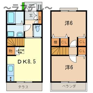 TRIANON-KOTESASHIの間取り