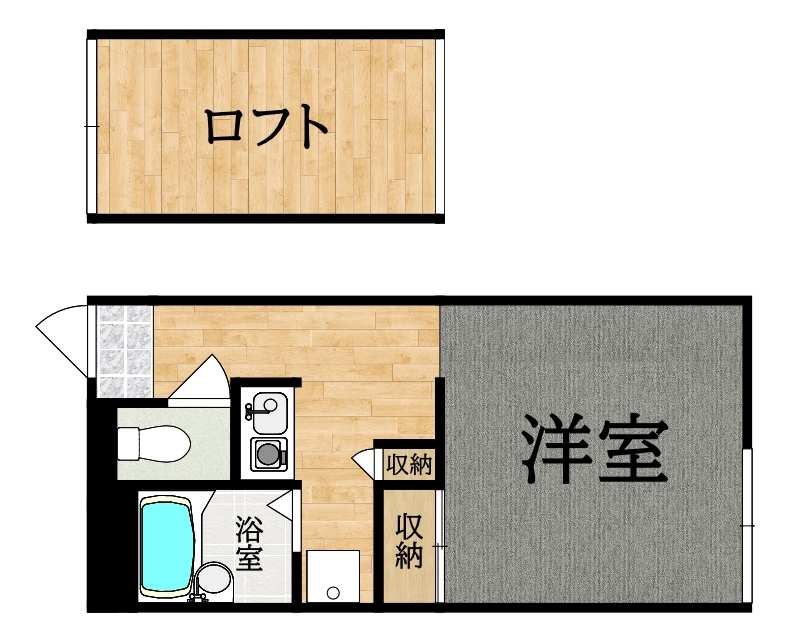 レオパレス茶園場（チャエンバ）の間取り