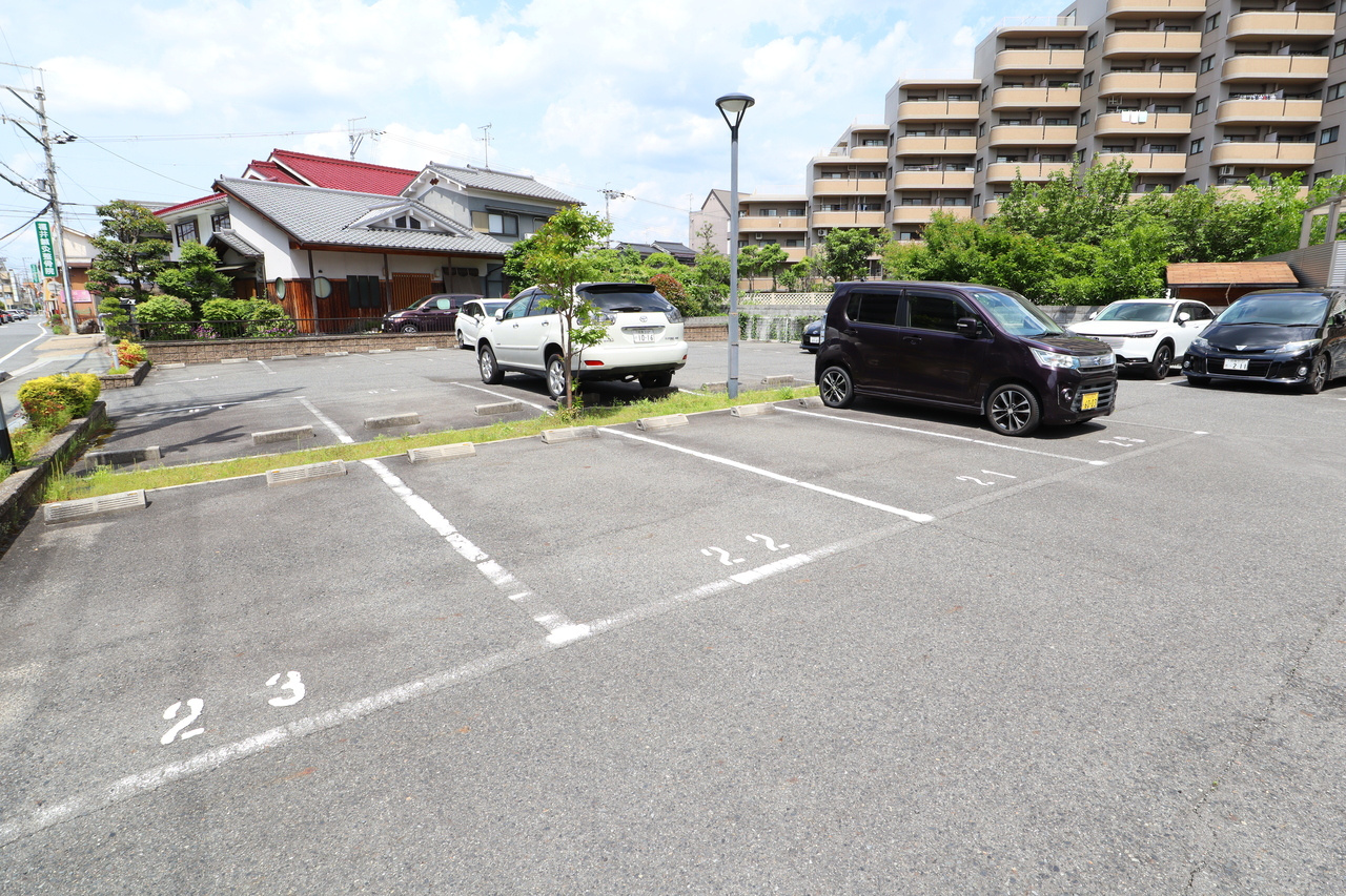 リバーポイントの駐車場