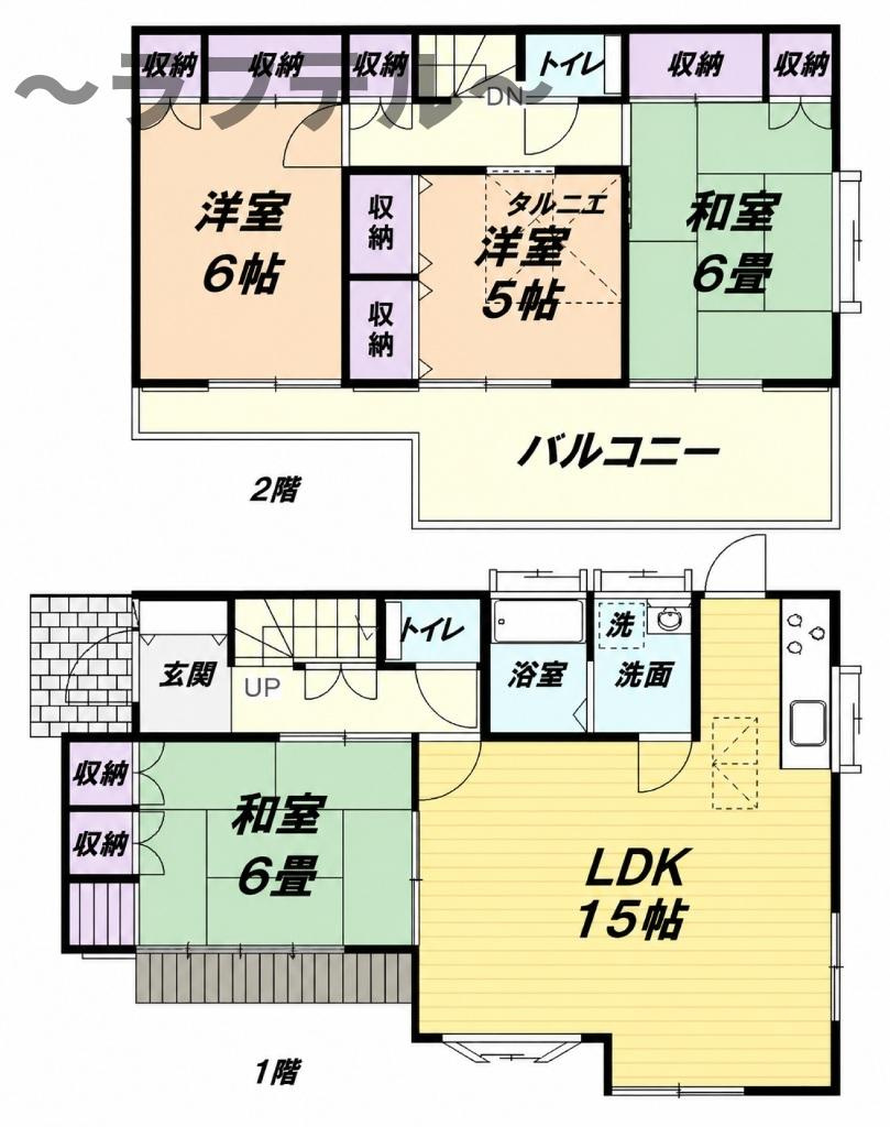 菊⼊邸の間取り