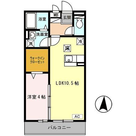 ＣＯＺＹ岸里Ⅱの間取り
