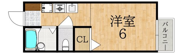 シティロイヤル富雄北の間取り