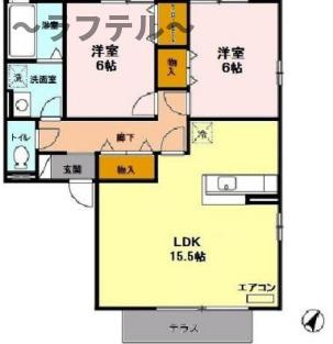 ベルジェ Ⅰの間取り