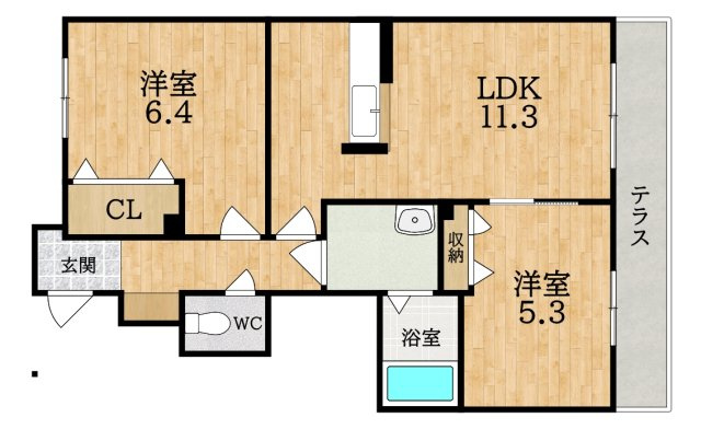 Cheg　La　mere（シェラメール）の間取り