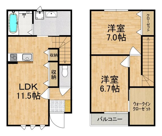 グランメゾン王寺南の間取り