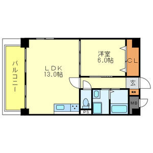 フラットフォーアイザワの間取り