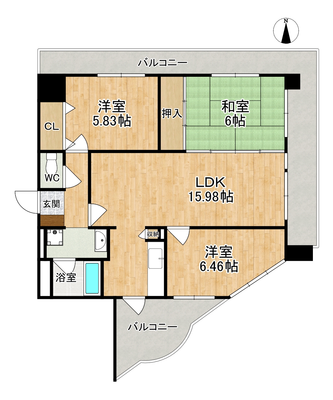 ラ・シェリの間取り