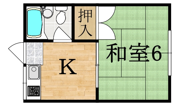 ハイツ一条Ⅱの間取り