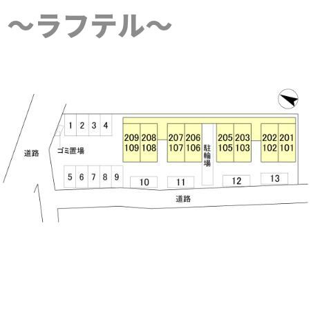 ドリーム狭山南KG棟の区画図
