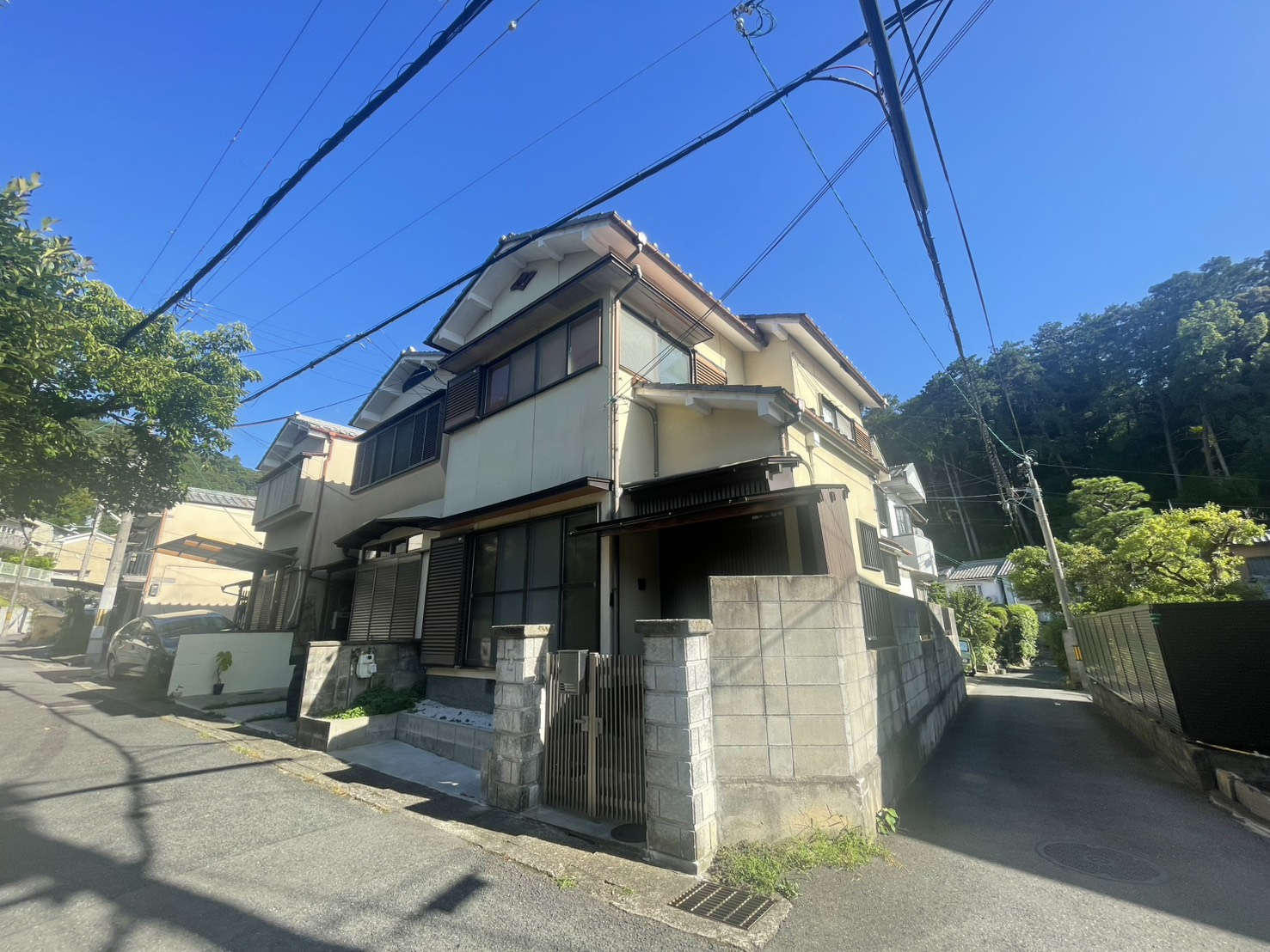 北白川仕伏町貸家の外観