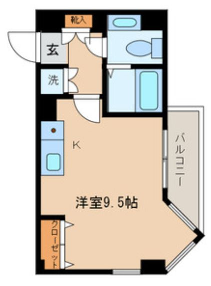 スクエアタワーの間取り|☆広々９．４帖の居室・間取りです。☆