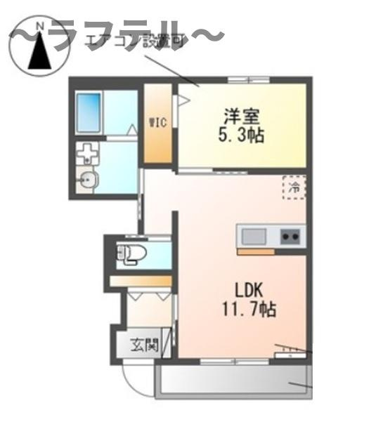 ロココモダン　Ｘの間取り