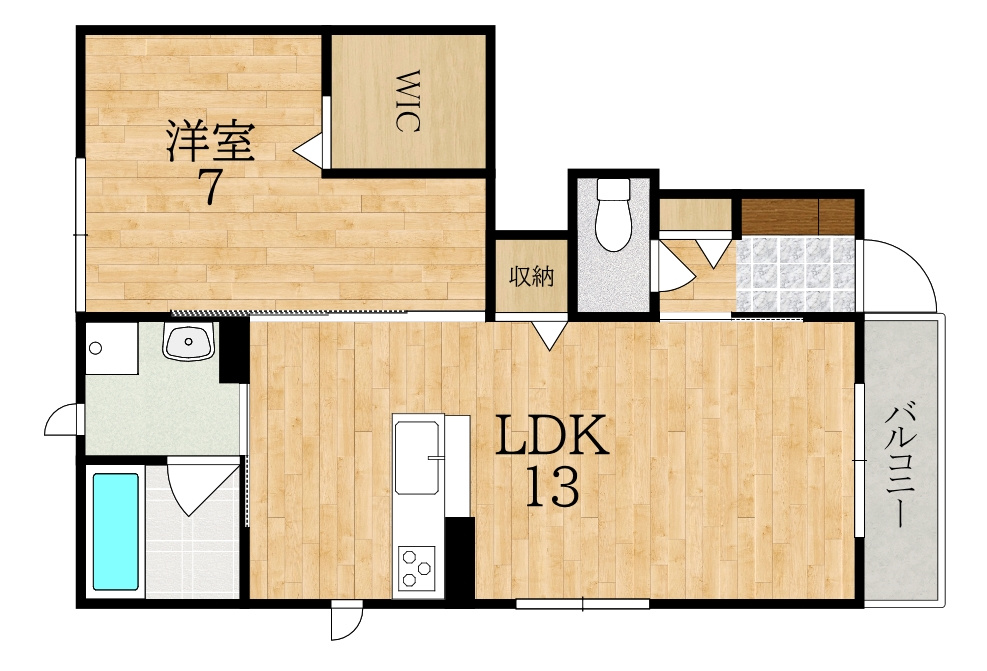yakusi京（ヤクシ）Aの間取り