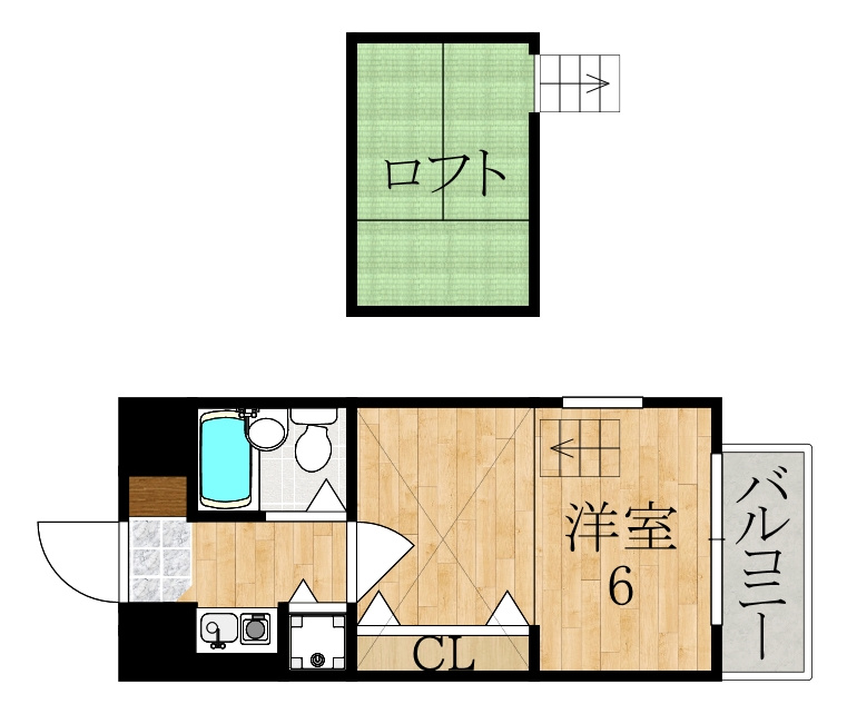 シティパレス学園前Ｐー７の間取り