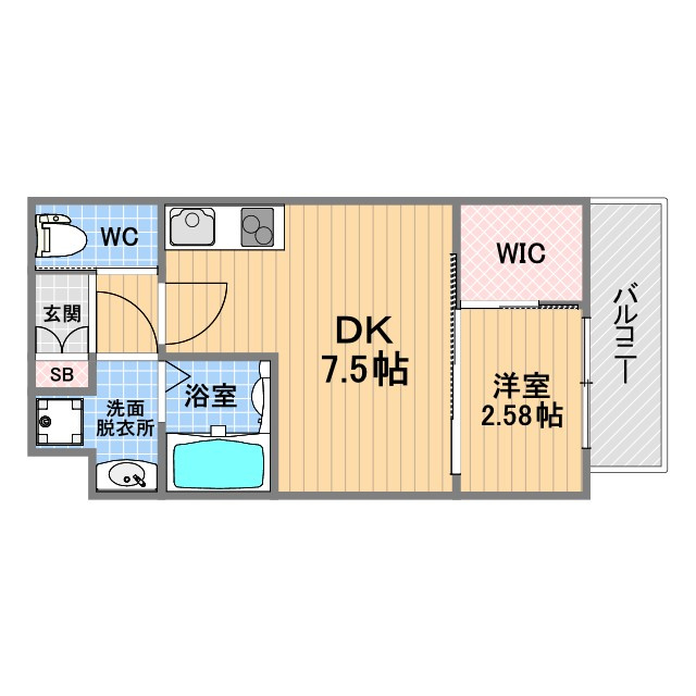 セレニテ甲子園プリエの間取り