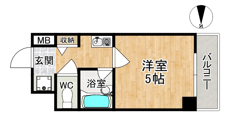 コーポひろおかの間取り