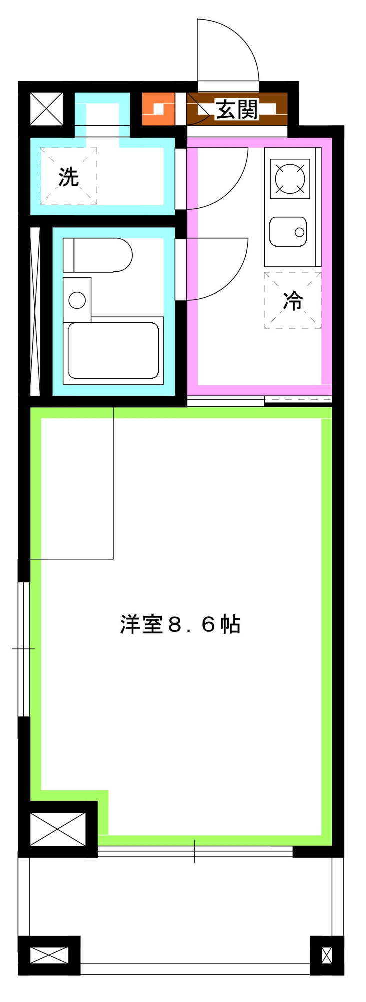 杉並区善福寺１丁目の賃貸マンションの間取り