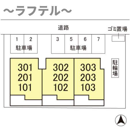 トリヴァンベール小手指の区画図