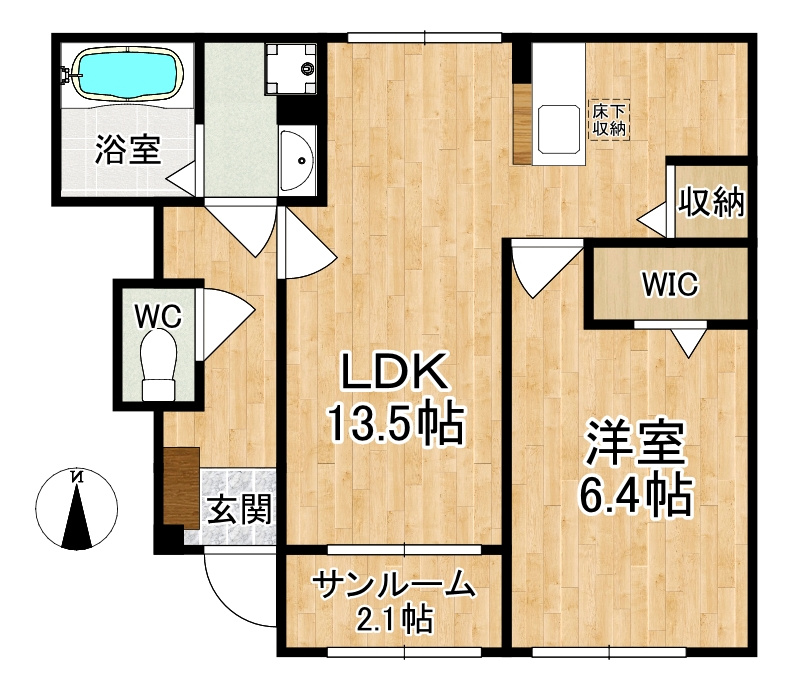 マホラの間取り