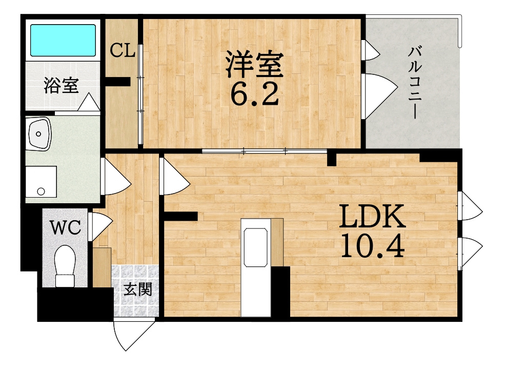 アプリコットⅢの間取り